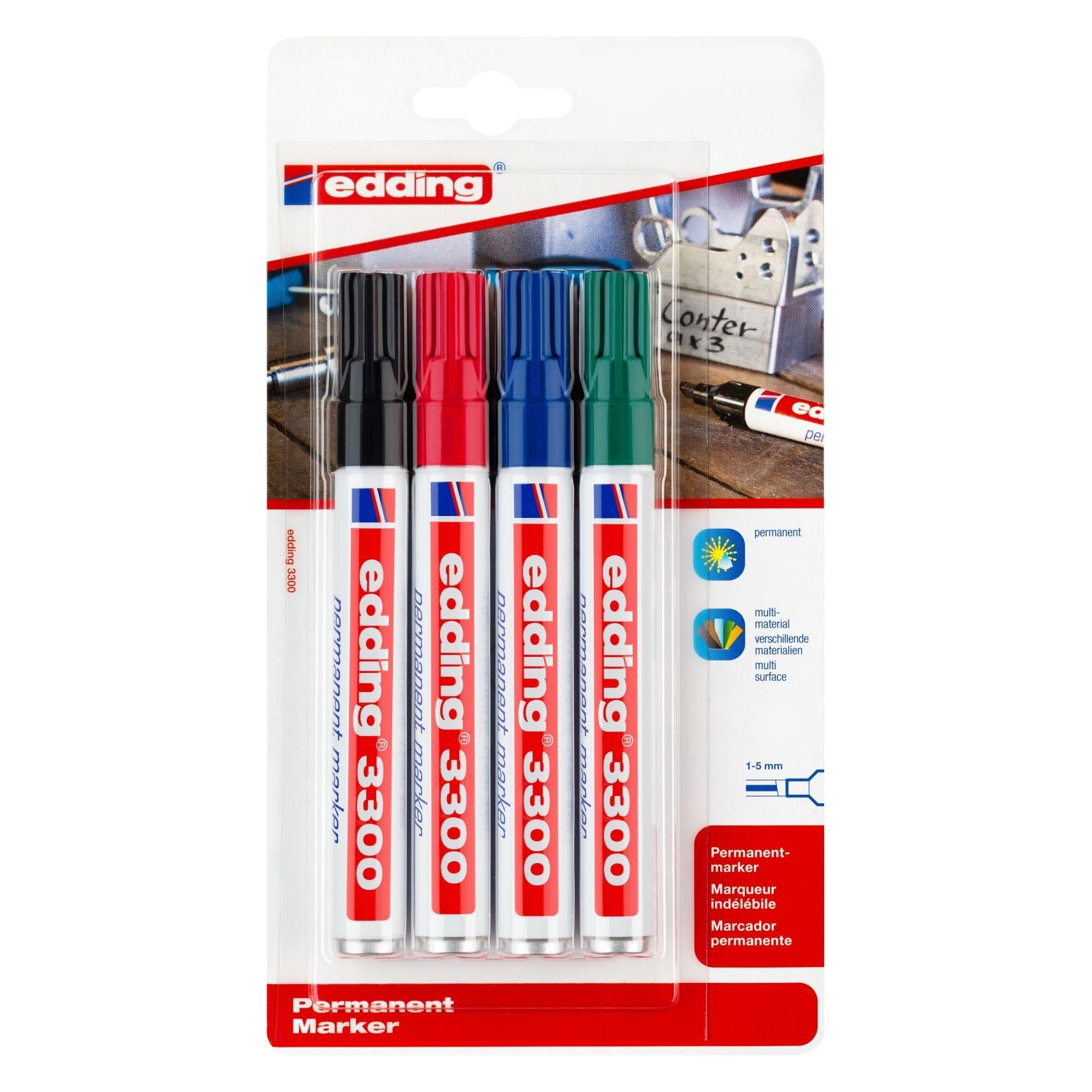 Edding Permanent Marker 3300 (4x) (21147639)