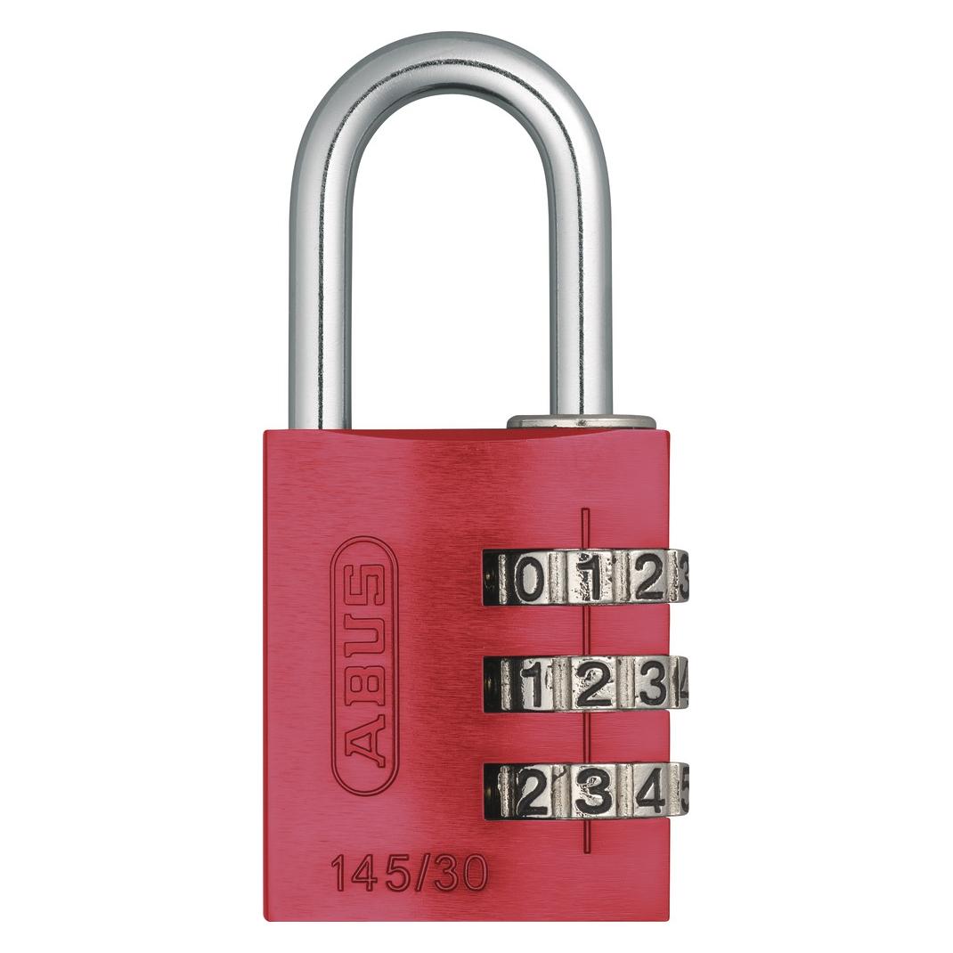 Abus Zahlenschloss 145/20 Lock-Tag Rot Aluminium (46606)