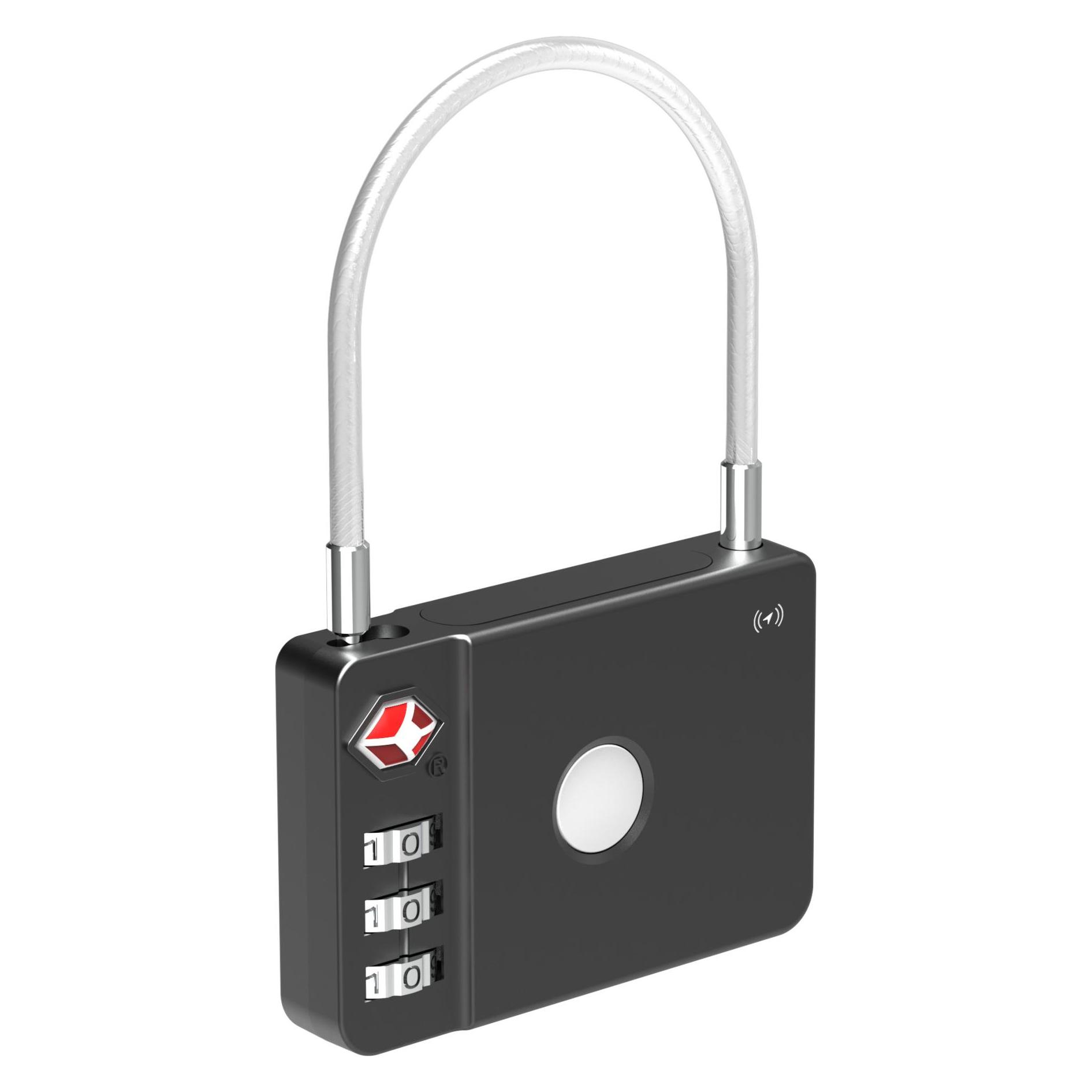 Mili MiLock, Gepäckfinder und Schloss (Apple Find My) (HD-P16-L-BLACK)