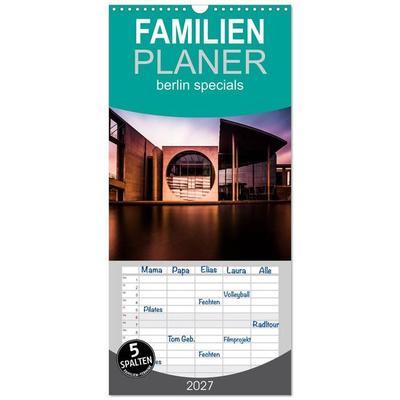 Familienplaner 2027 - berlin specials mit 5 Spalten (Wandkalender, 21 x 45 cm) CALVENDO