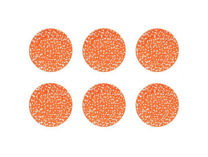 Assiette de table Rafaela ensemble de 6 Ø 27cm Orange/Orange