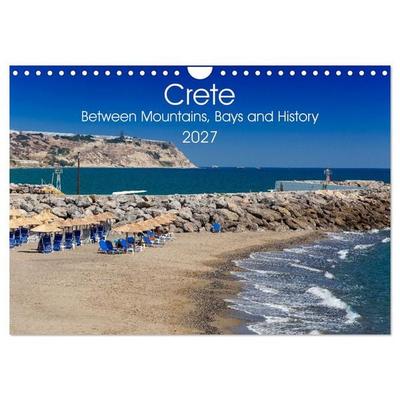 Crete - Between Mountains, Bays and History (Wall Calendar 2027 DIN A4 landscape), CALVENDO 12 Month Wall Calendar