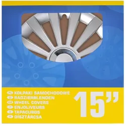 ProPlus, Radkappen, Radblenden-Set Meridian 15 Zoll 4 Stück im Displaykarton (4 Stk., 15")