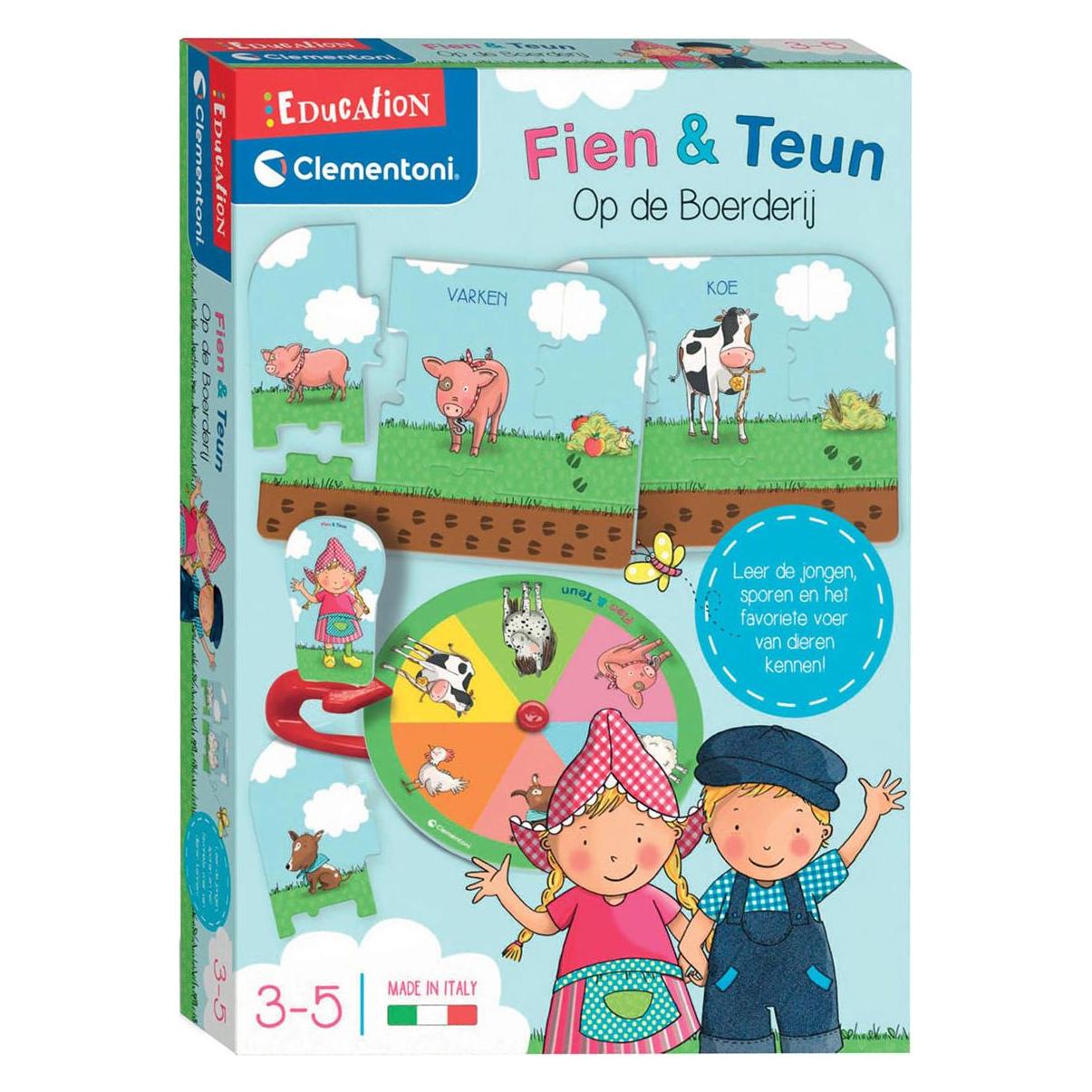 Clementoni Leerspel Fien En Teun Op De Boerderij (Niederländisch) (43071768)