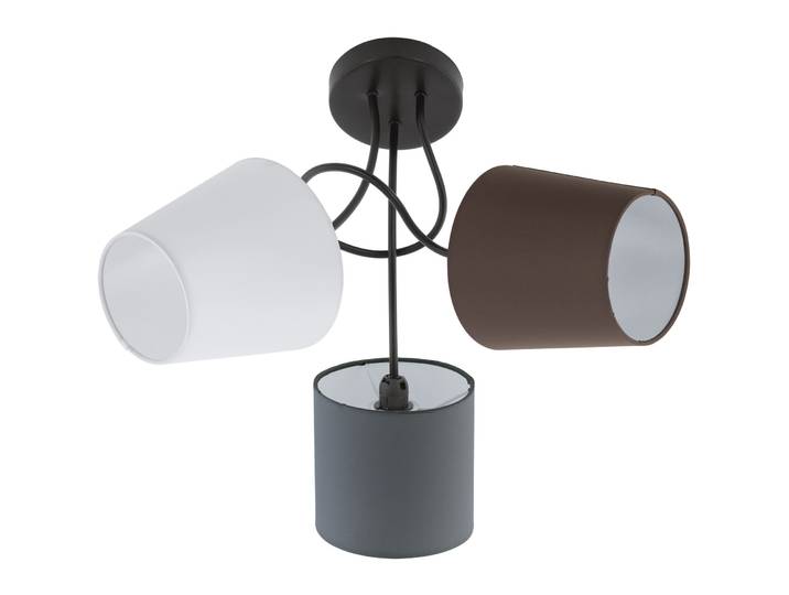 Deckenlampe Almeida Anthrazit Stahl/Stoff B 59 cm
