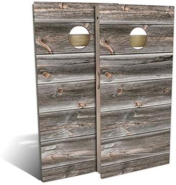 Skip's Garage Weathered Outdoor Cornhole Board Set