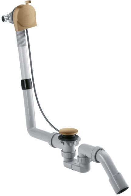 Hansgrohe Exafill Komplettset 58307140 Wanneneinlauf, Ab- und Überlaufgarnitur, brushed bronze