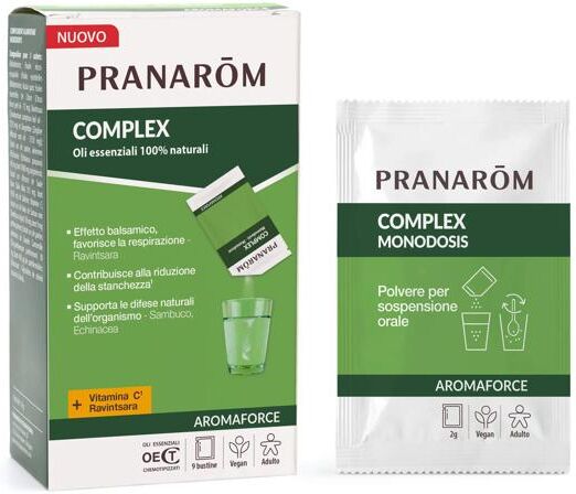 Pranarom Aromaforce Complex Con Oli Essenziali Per Le Difese Immunitarie 9 Bustine