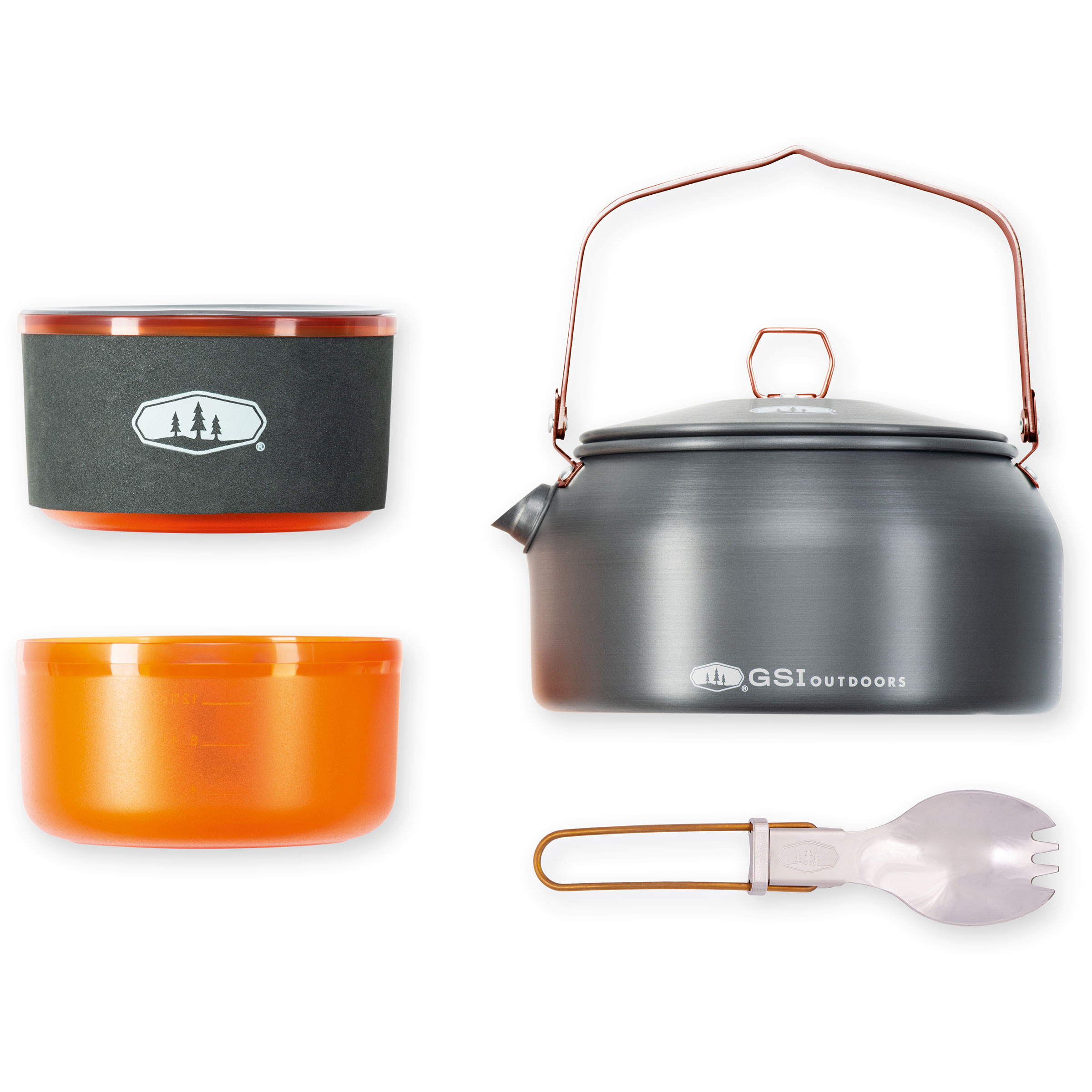 GSI Halulite Ketalist Wasserkessel Camping Kochgeschirr mehrfarbig Camping