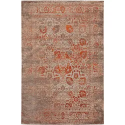 benuta Pop Flachgewebeteppich Tosca Multicolor 195x285 cm - Vintage-Stil Teppich im Used-Look