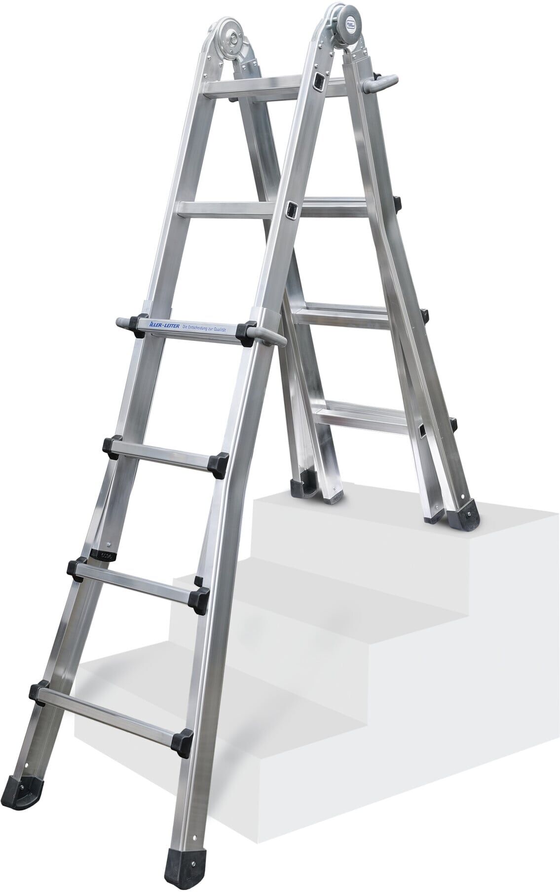 ILLER-LEITER Teleskopleiter Levelmaster 4x5 St. 64205 ; Iller Leiter)