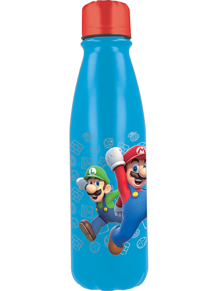 Stor Trinkflasche "Super Mario" in Blau/ Bunt - 600 ml - onesize