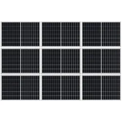 Montage Set Satteldach 3 Reihen 9 Module