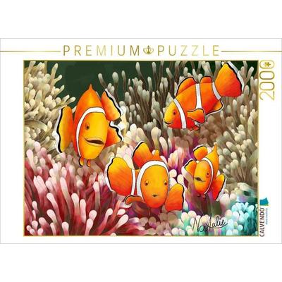 CALVENDO Puzzle Bunte Clownfisch Entdecker | 2000 Teile Lege-Größe 90x67cm Foto-Puzzle für glückliche Stunden