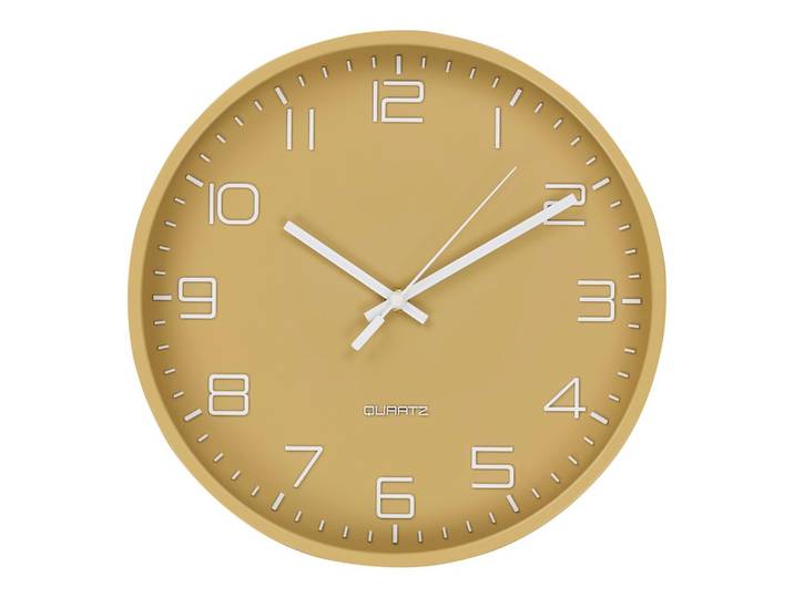 Wanduhr Rosolini Wall Clock Currygelb Ø ca. 30cm
