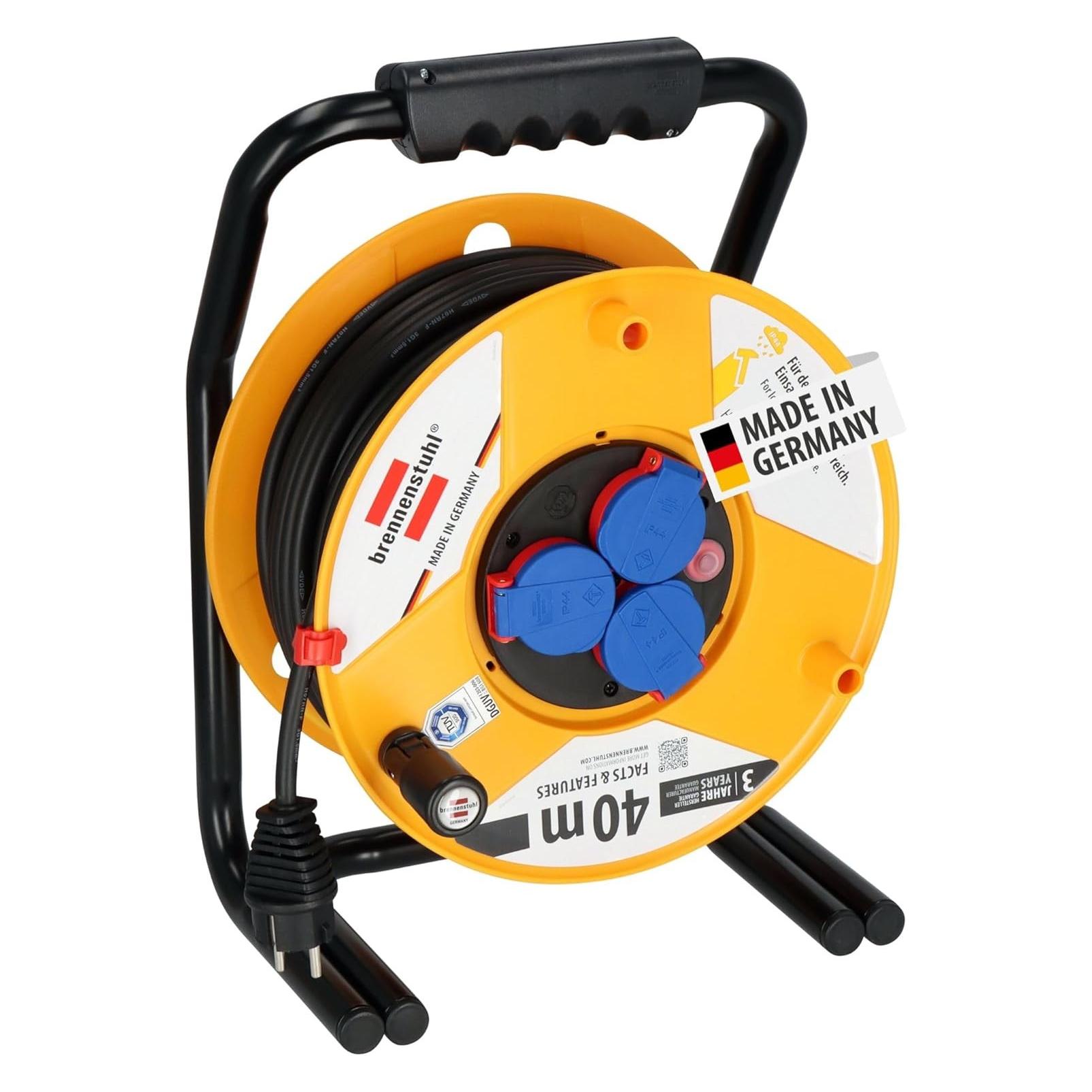 Brennenstuhl Brobusta IP44 Gewerbe-/Baustellen-Kabeltrommel 40m (40 m, 1.50 mm²) (1318930)