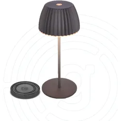 Gelmags Akku-Tischleuchte mit MagUp-Pad S, dimmbar und magnetisch anthrazit