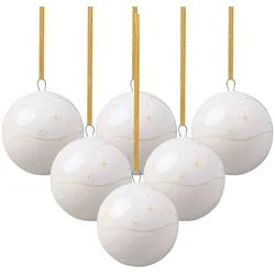 ORNAMENTE KUGEL Winter Glow beige 6er Set