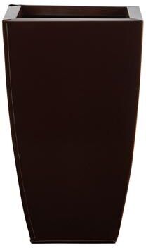 Nearly Natural "13"" Tapered Square Metal Planter"