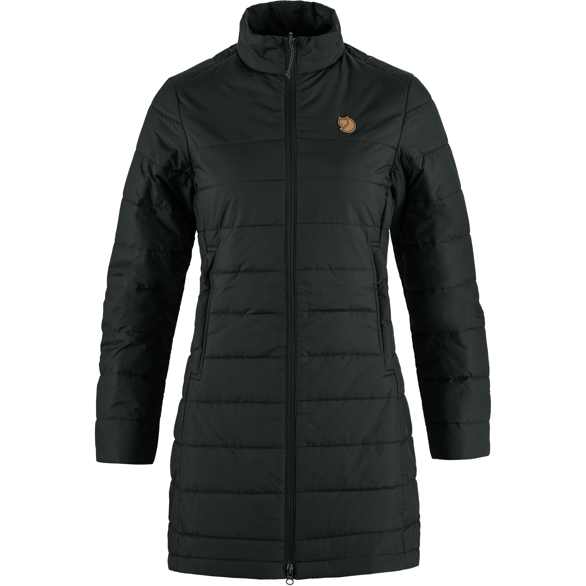 Fjällräven Kiruna Liner Parka Damen Isolationsjacke schwarz Größe L Trekking Elastisch Wasserabweisend