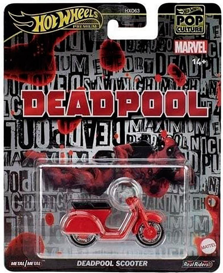 Hot Wheels Marvel Deadpool Scooter JBL70