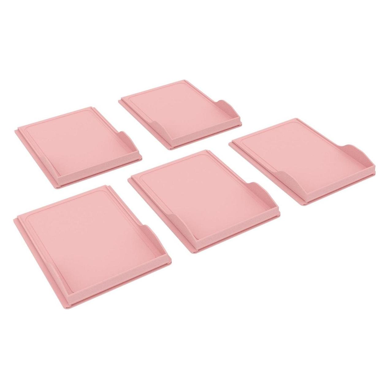 Feldherr 5er Set Kartenhalter für Mischwald - Baumkarten, Rosé (Kunststoff) (432948)