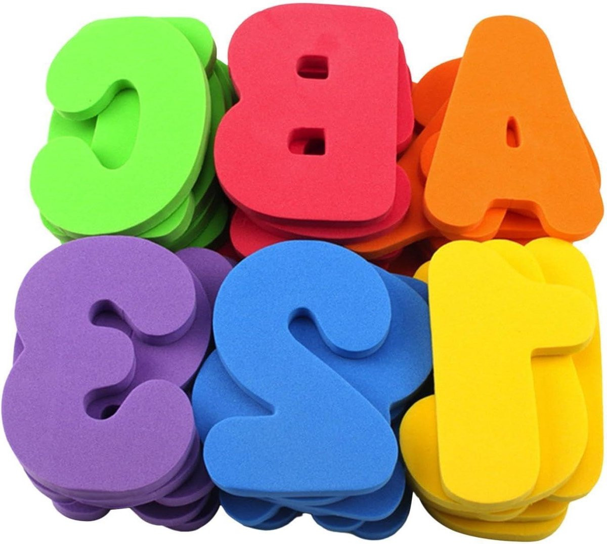 Spelenderwijs Leren Bad Letters Schuim Cijfers - 36 Stuks - Kleurrijk