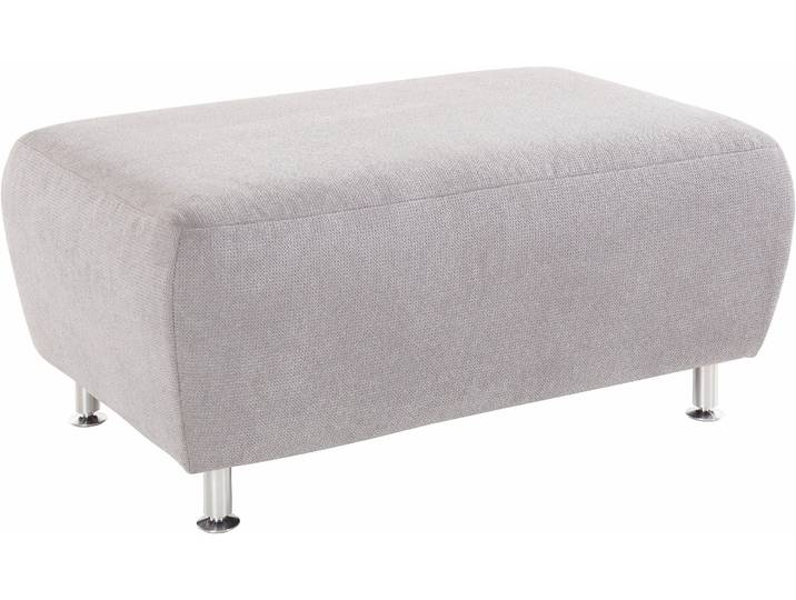 Hocker, Luxus-Microfaser, Silber, 101×68 cm, Vielseitig & Modern, Places of Style