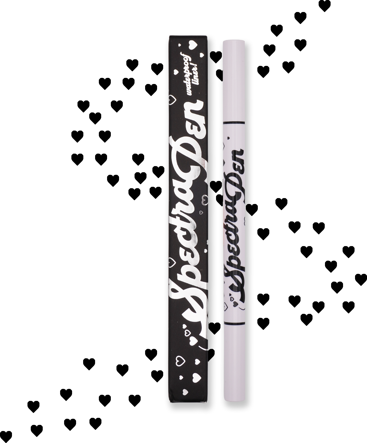 Heart Black Spectra Pen - Stamp & Eyeliner Pen - Glisten Cosmetics