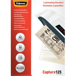 Fellowes Laminierfolien 53093, DIN A2, 125 mic, glänzend, 50 Stück