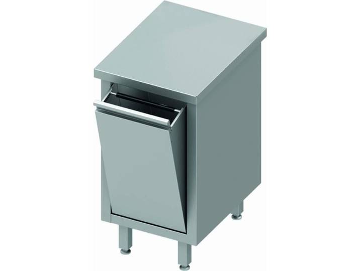 Meuble Bas Cuisine Inox Sans Dosseret - Porte Basculante - Gamme 800 - Stalgast