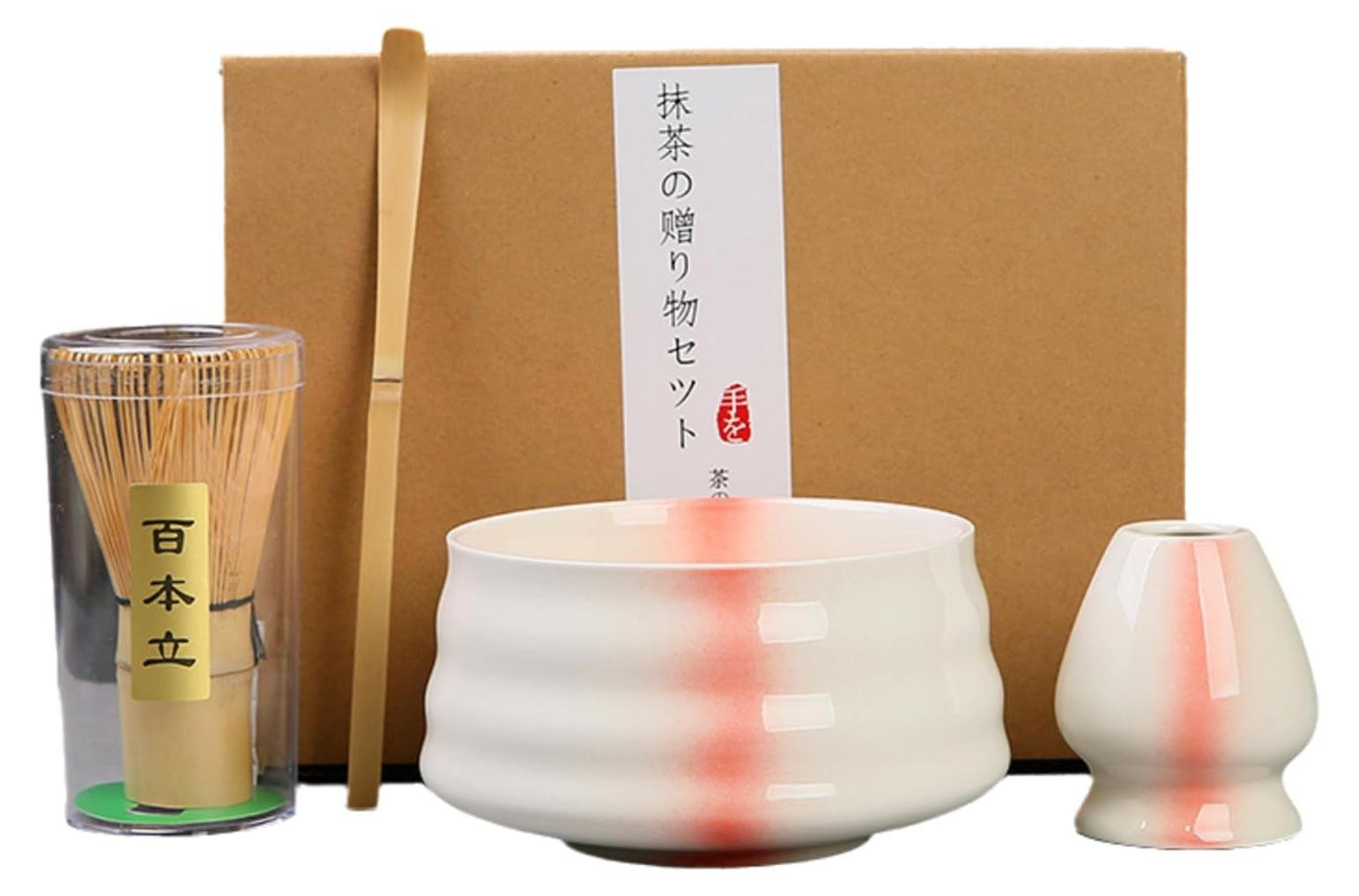4-delige Matcha Set met Schenktuit en Accessoires