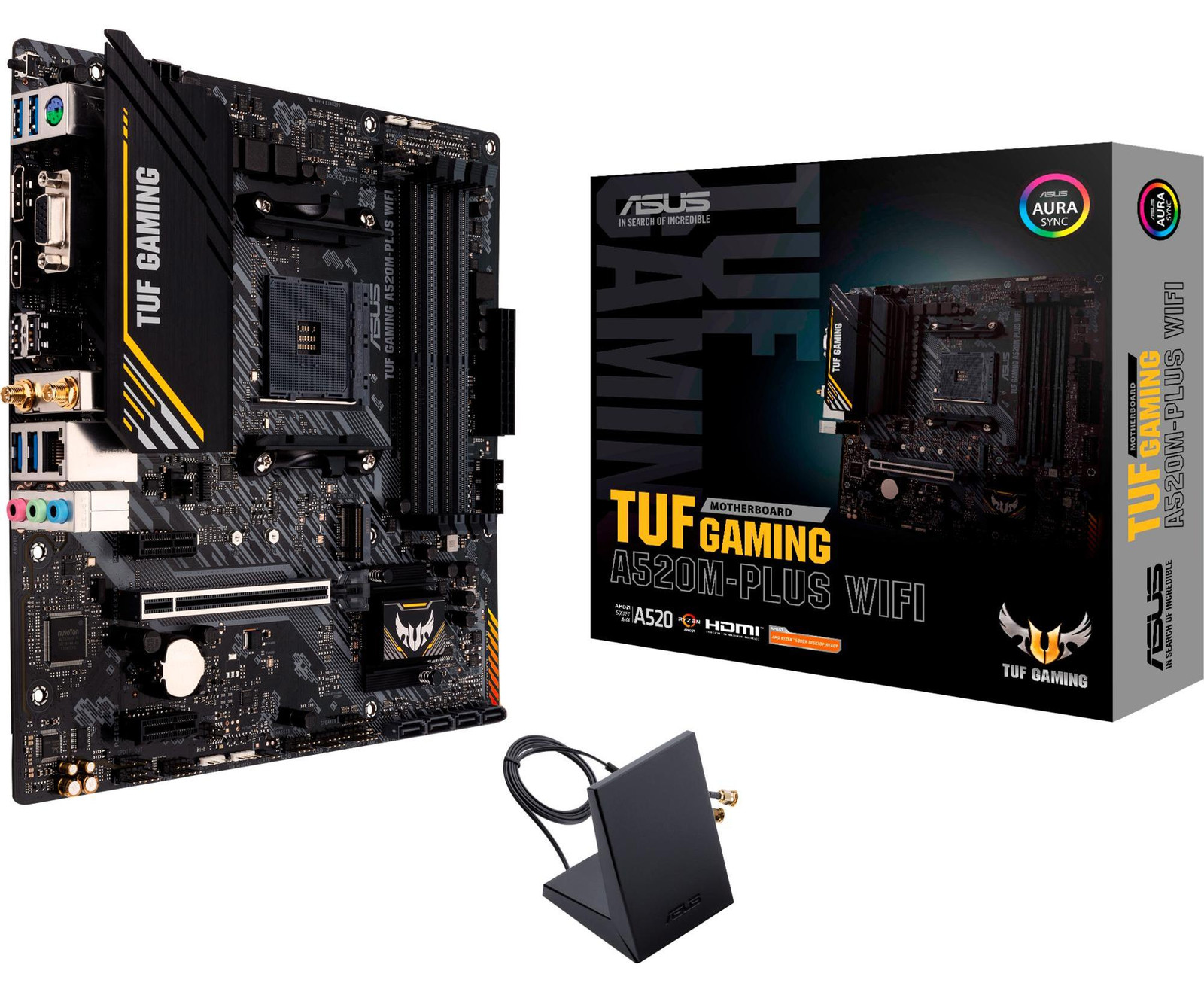ASUS TUF GAMING A520M-PLUS WIFI Motherboard - AMD A520 - AM4 micro ATX