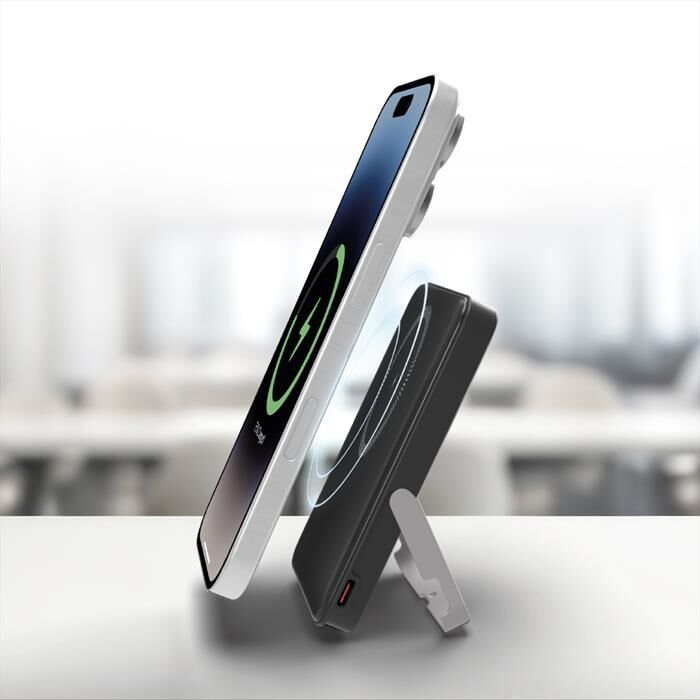 SBS Powerbank Tebb5000magstand-nero