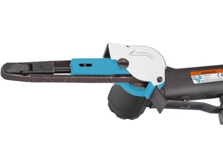 HAZET Ponceuse à bande 9033N-4 - Ponceuse à bande\, vitesse de rotation réglable en continu\, pour bandes abrasives 10 x 330 mm\, avec blocage pour un remplacement rapide de la bande