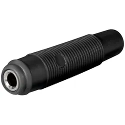 Bananenkupplung, 4mm, trittfest - Farbe: schwarz