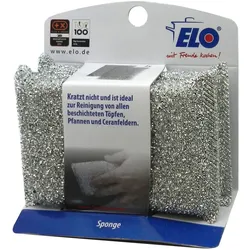 Spülschwamm-Set SPONGE (LBH 12x8,50x2,50 cm) - silber - LBH 12x8,50x2,50 cm