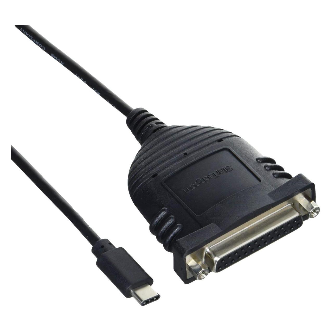 StarTech USB-C auf Parallel Druckerkabel - USB zu DB25 - Druckerkabel Adapter - USB C Druckerkabel - Bus P... (1.83 m) (ICUSBCPLLD25)