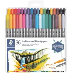 Staedtler 36er Pack Doppel-Fasermaler Design Journey »Twin-tip«