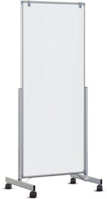 Mobiles Whiteboard MAULpro easy2move, beidseitig, magnethaftend, Doppel-Lenkrollen, 1000 x 1800 mm