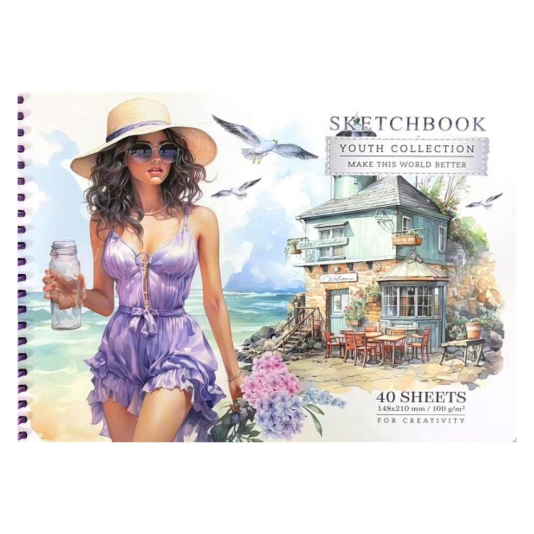 Skizzenbuch A5/40K, glatt, rund, Cafe FRESH (A5) (49010975)