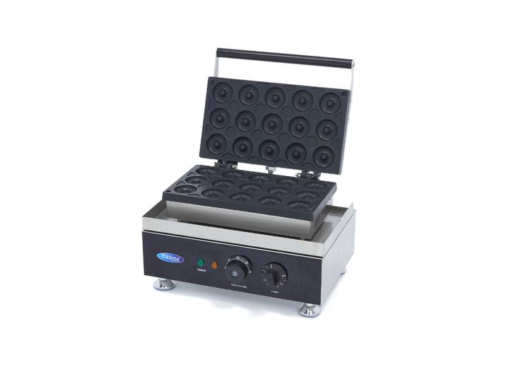 Machine À Donuts - 15 Mini Donuts - Ø5cm - Avec Minuteur Intégré - Maxima