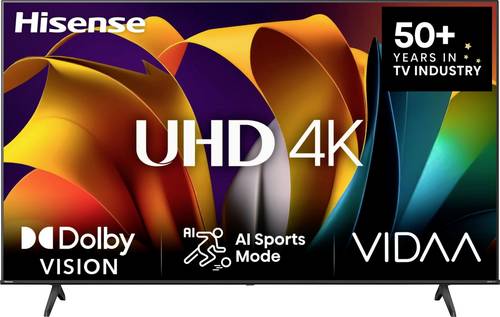 Hisense 58E6NT LED-TV 146cm 58 Zoll EEK E (A - G) Smart TV, UHD Schwarz