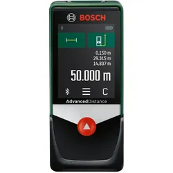 Bosch Home & Garden, Laserentfernungsmesser, AdvancedDistance 50C (50 m, Laserentfernungsmesser)