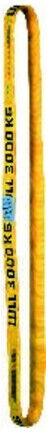 Élingue ronde simple 2000 kg, L : 3 m, l : 1,5 m ; E/D/E