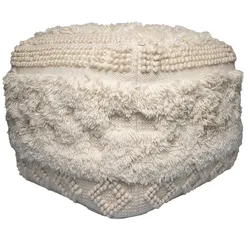 Kayoom Pouf Coralia 100 Natural 50cm x 50cm