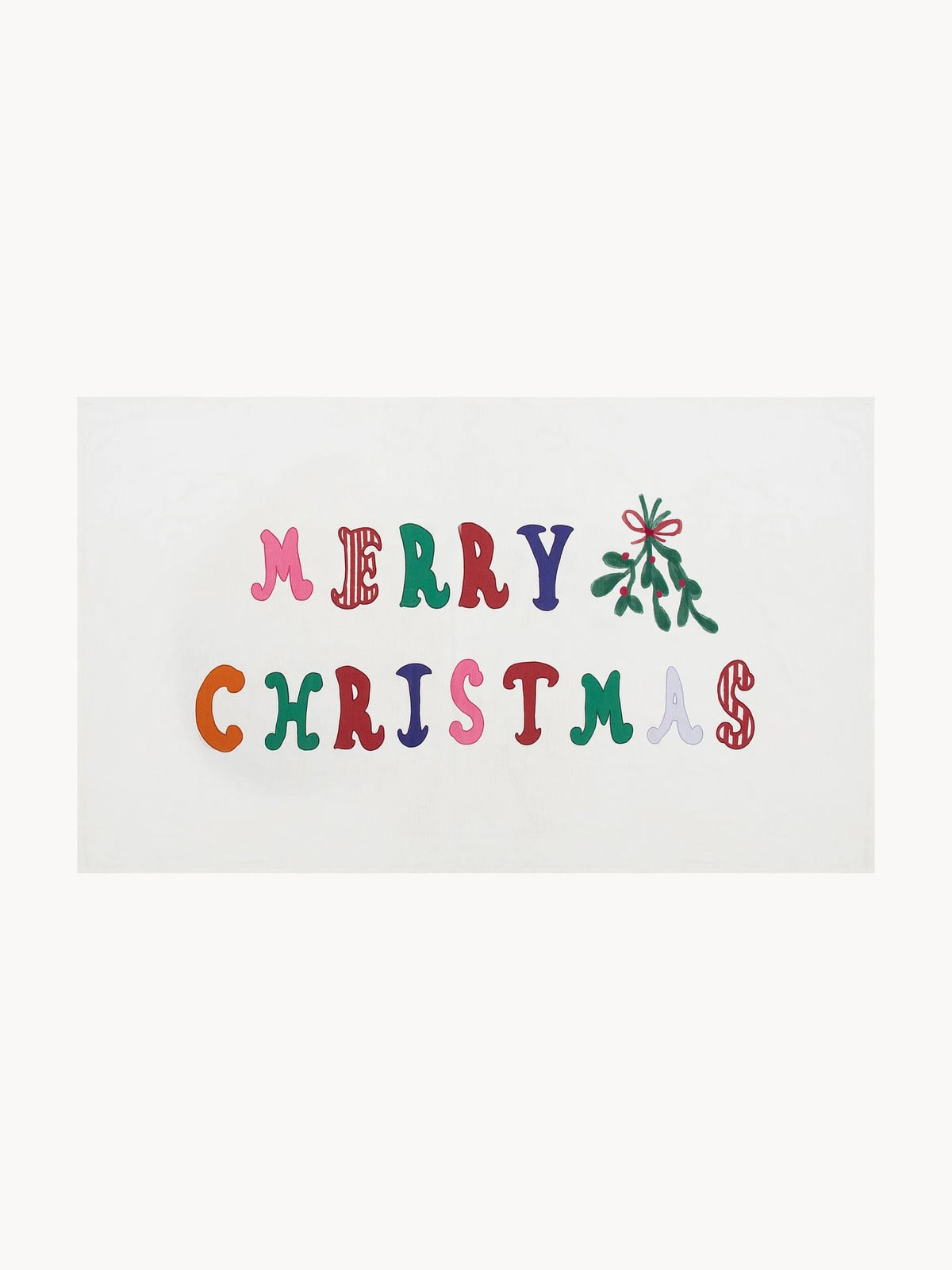 Handgemaakt tafelkleed Merry Christmas van Anna + Nina