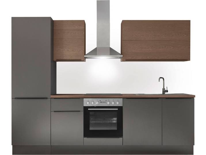KOCHSTATION Küchenzeile Cocco, Breite 280 cm, wahlweise mit E-Geräten und Induktion