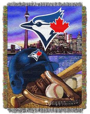 MLB Woven Tapestry Throw Blanket