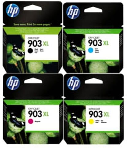HP 903 XL (b/c/m/y) Pack cartuchos de tinta XL